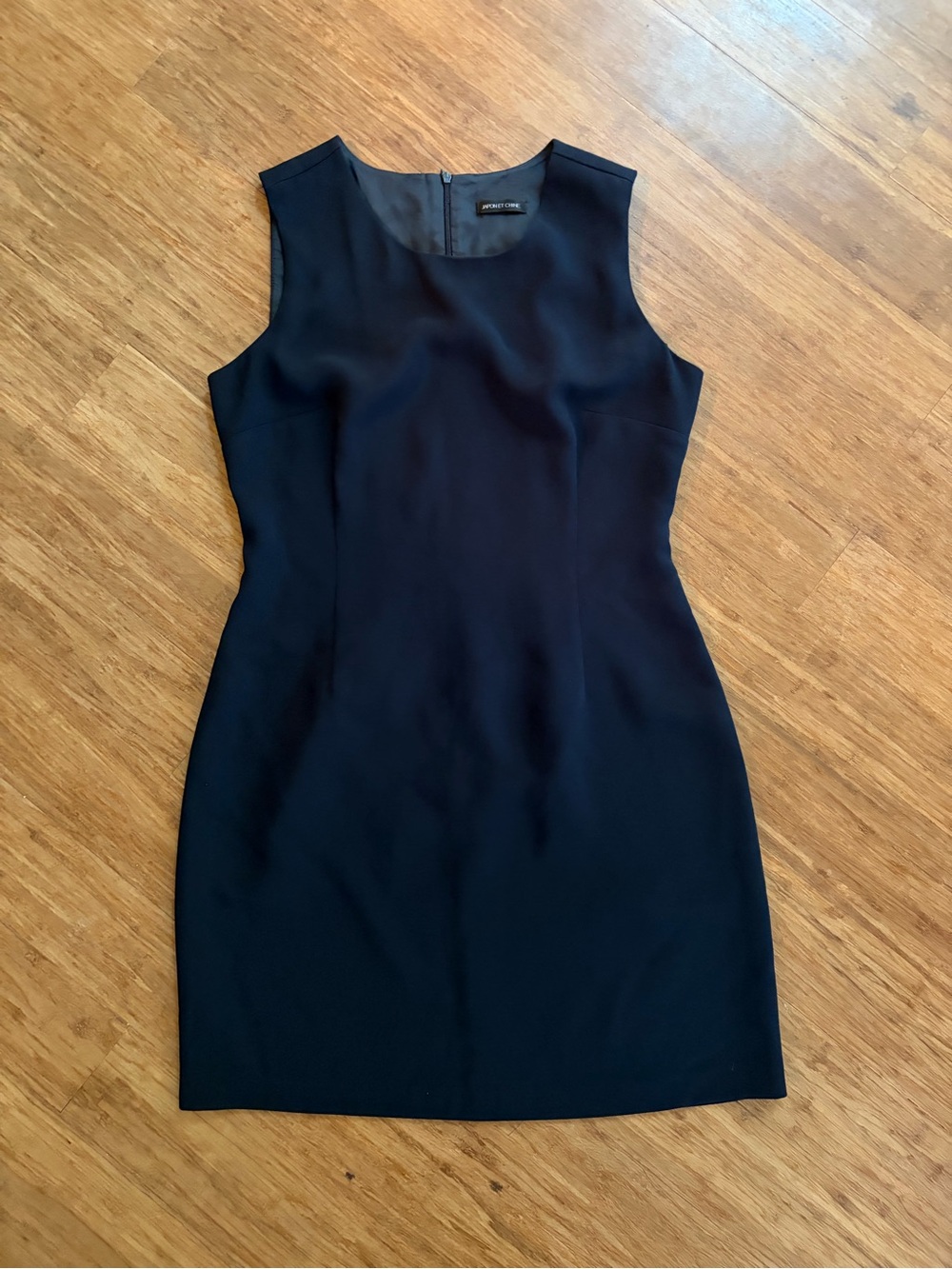 Japon et Chine Navy Blue Minimalist Sleeveless Sheath Shift Dress Sz 6